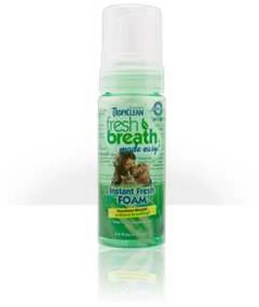 4.5 oz. Tropiclean Fresh Breath Mint Foam For Pets - Health/First Aid